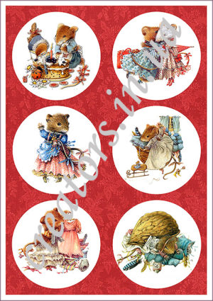 Декупажная карта, <br>Новый год 071