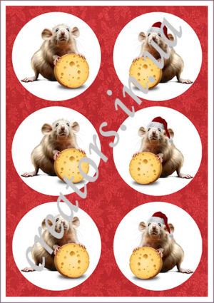 Декупажная карта, <br>Новый год 081