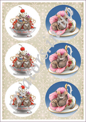 декупажная карта новый год