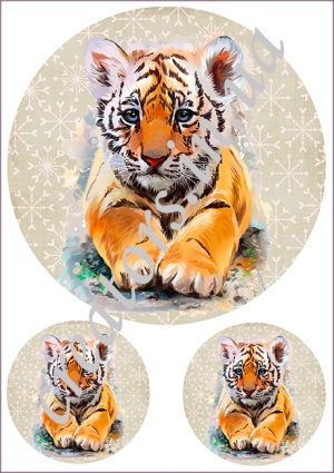 декупажная карта тигруля